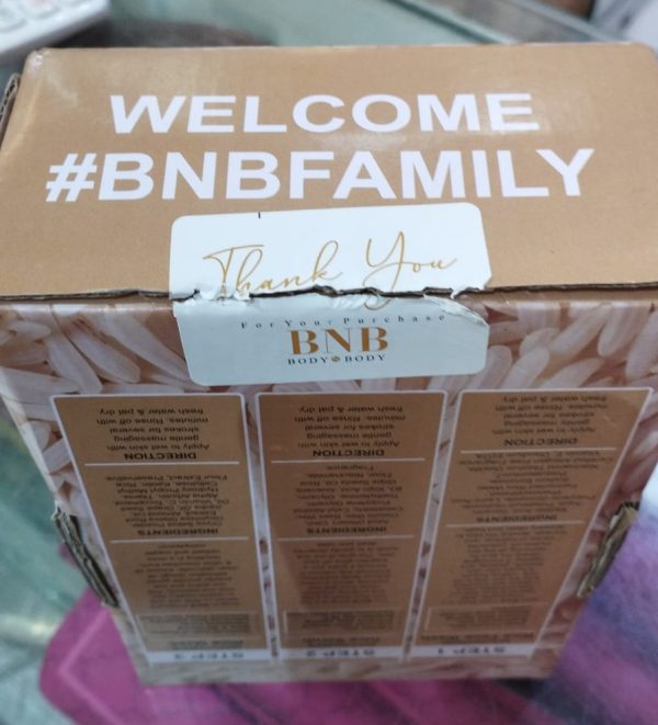 Bnb Whitening Rice Extract Bright & Glow Kit (with Box)