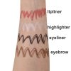 Pencil Contour Pen Long Lasting Waterproof For Girls, Eyeliner Lipstick Highlighter Brow Liner All In One